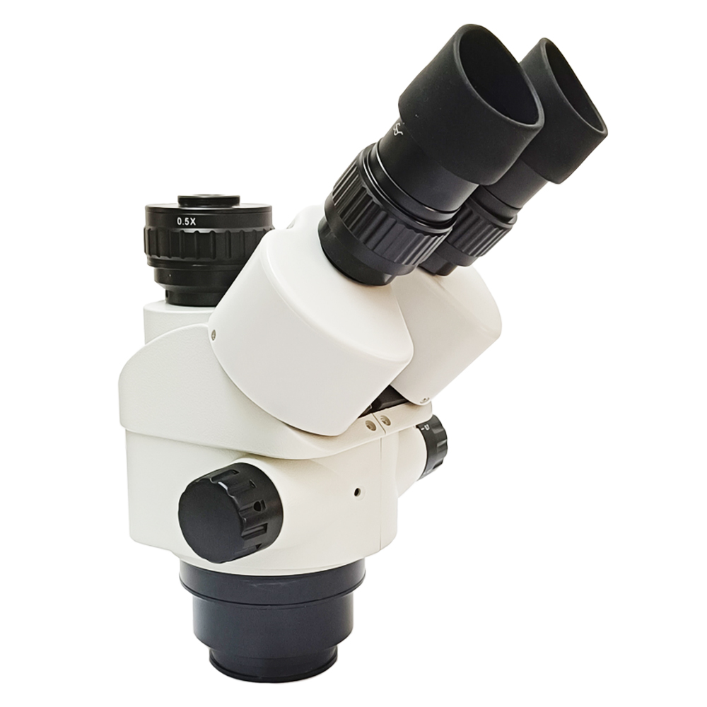 Trinocular Stereo Microscope 7X-45X - Tête de microscope trinoculaire professionnelle en