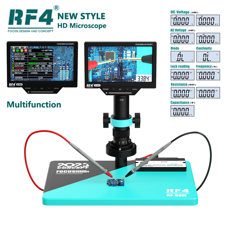 Simul-Focal Industrial Microscope 4K Hdmi - Microscope vidéo numérique industriel 1080P 4K