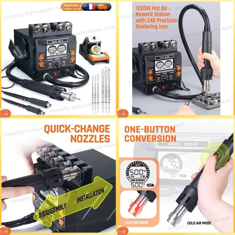 C210 Precision Soldering Station - Station de soudage Silverflo 992D III