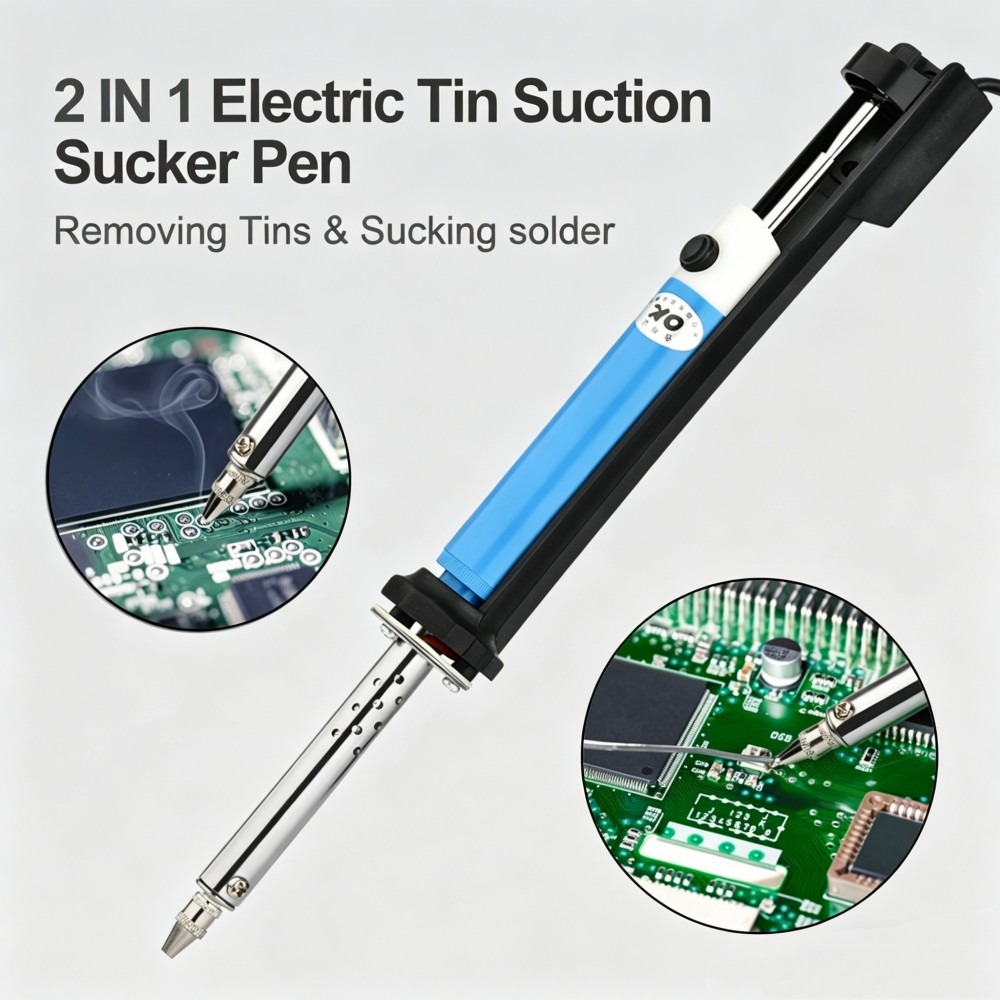 Desoldering Pump Electric Vacuum Station - Stylo à dessouder électrique AC 220V,