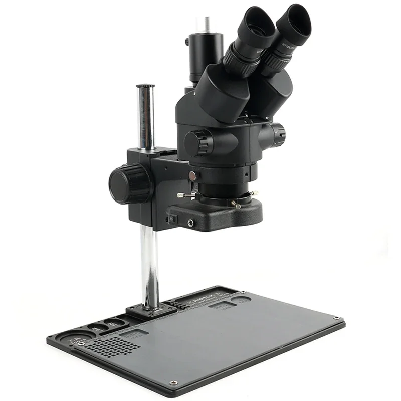 Trinocular Stereo Microscope 7X-45X - Microscope trinoculaire industriel à simulateur de