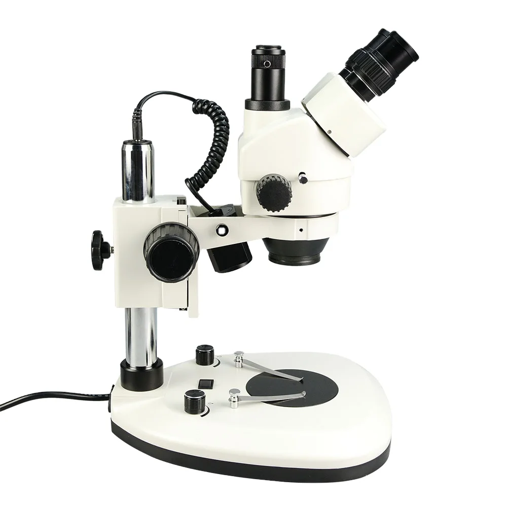 Trinocular Stereo Microscope 7X-45X - Microscope trinoculaire industriel optique 7x-45x, microscope