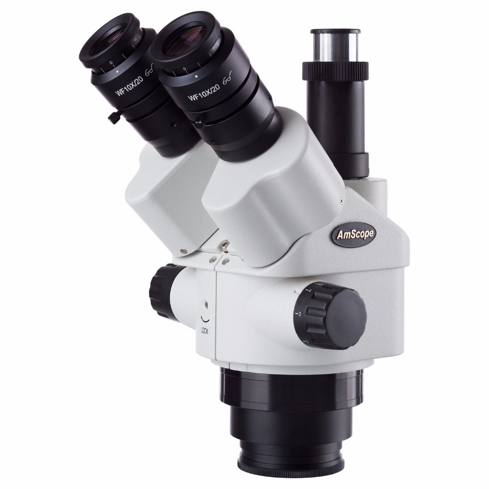 Trinocular Stereo Microscope 7X-45X - Tête de microscope stéréo à zoom