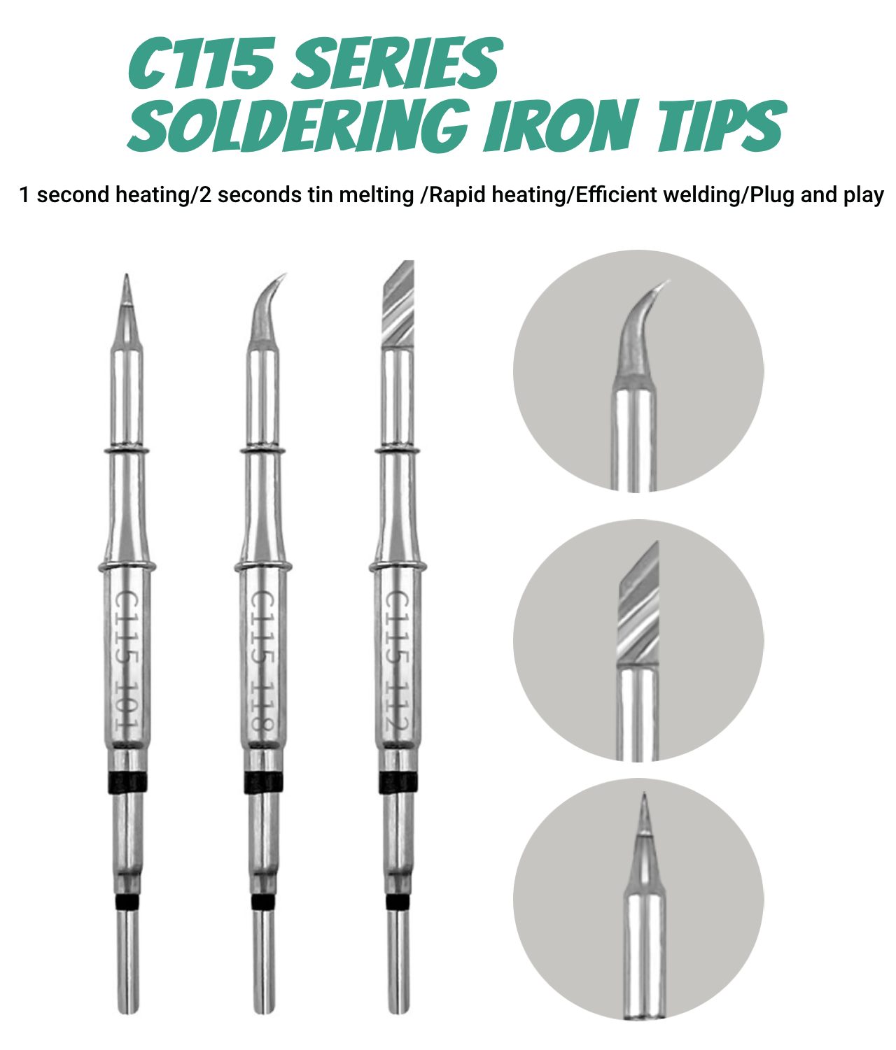 C115 Nano Soldering Iron Station - Pointe de fer à souder originale