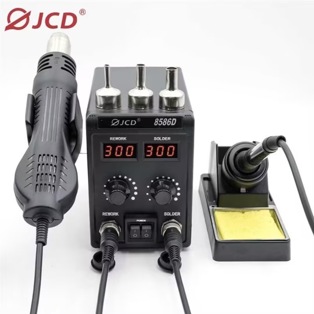 2 In 1 Soldering Rework Station 750W - JCD 8586D Station de soudage 2