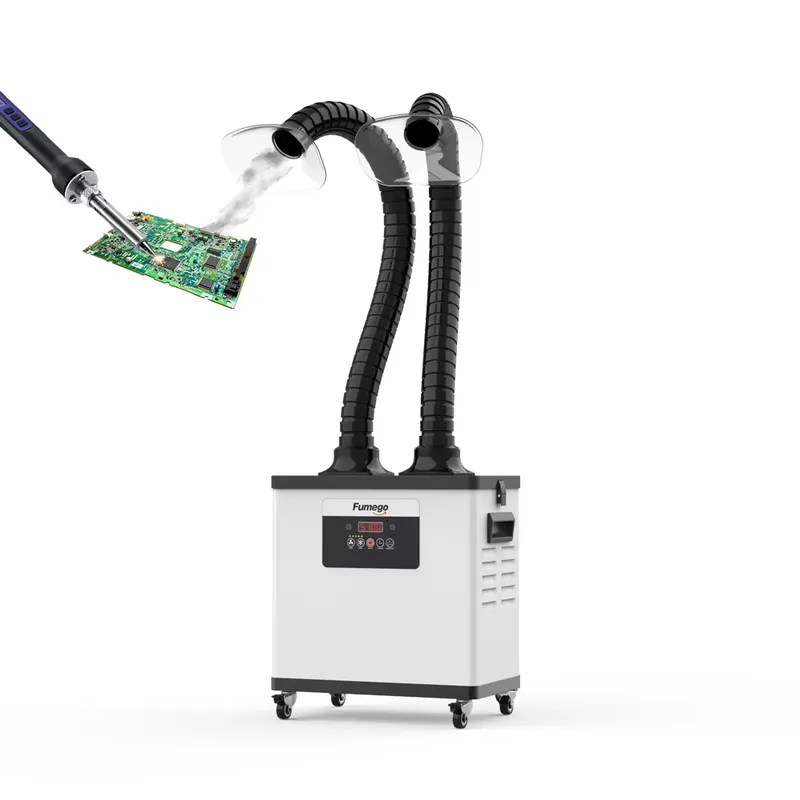 Fume Extractor Soldering Dual Arm - Extracteur de fumée à double bras