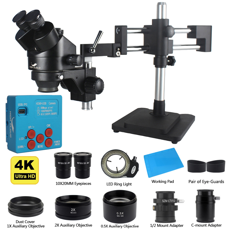 Caméra industrielle 4K 48MP HD - Simul-Focal Industrial Microscope 4K Hdmi avis et prix