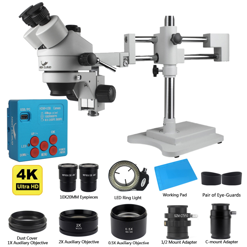 Caméra industrielle 4K 48MP HD - Simul-Focal Industrial Microscope 4K Hdmi avis et prix