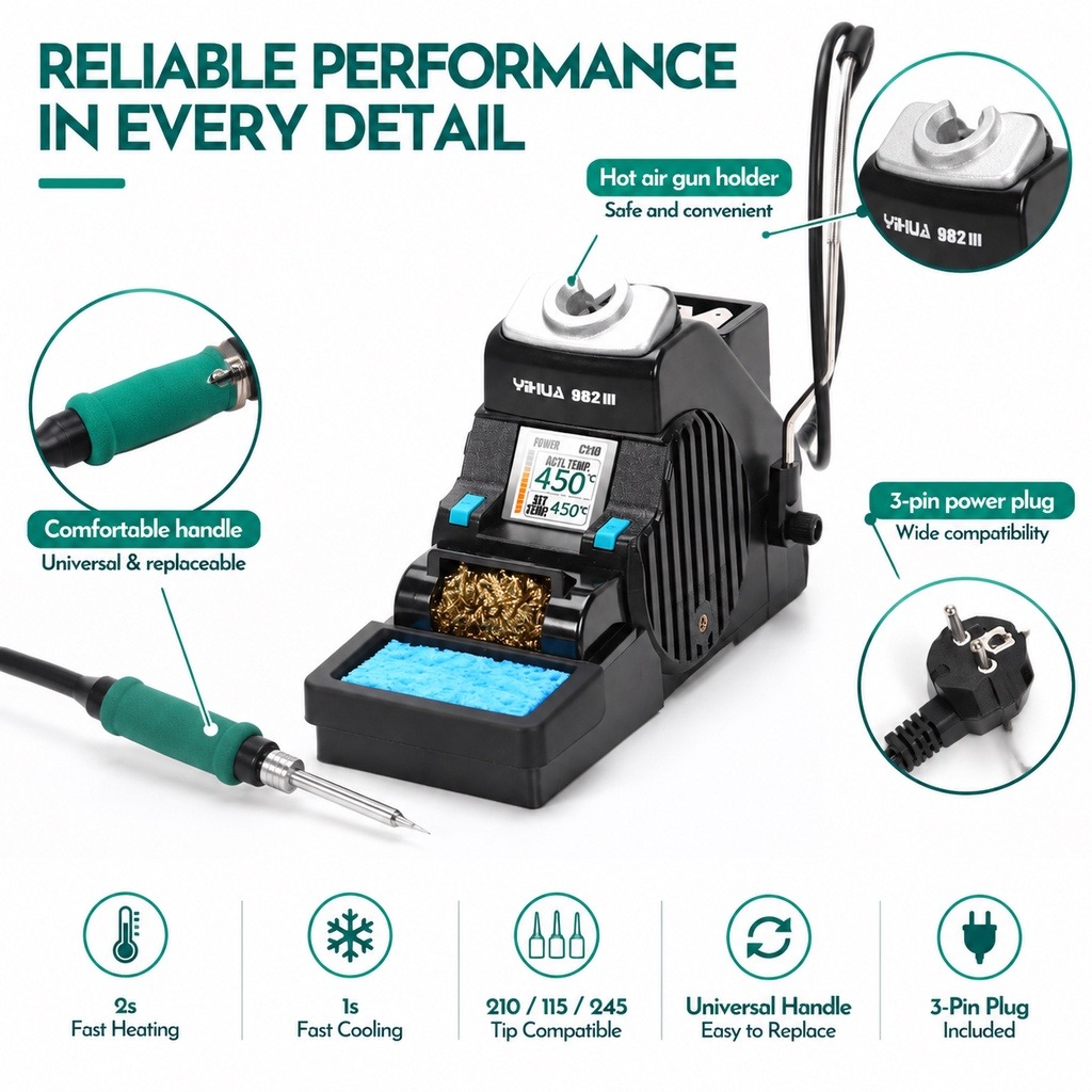 YIHUA 982-III C210 Fer à soude - C210 Precision Soldering Station avis et prix