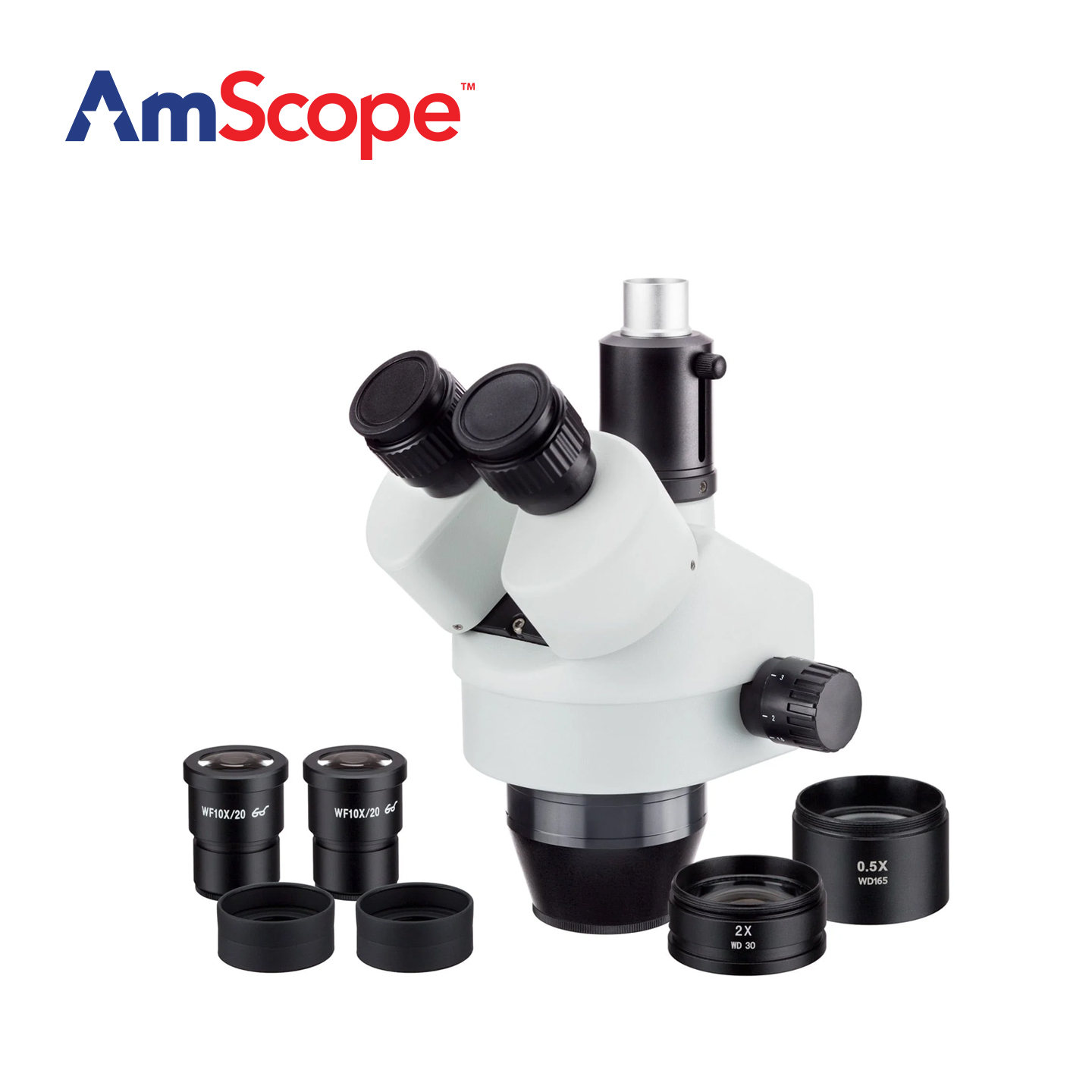 Tête de microscope stéréoscopi - Trinocular Stereo Microscope 7X-45X avis et prix