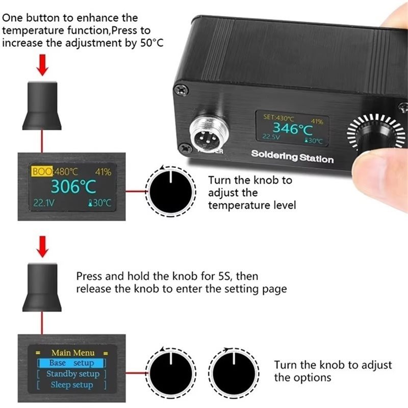 Station de soudage portable B2 - T12 Soldering Station Oled avis et prix