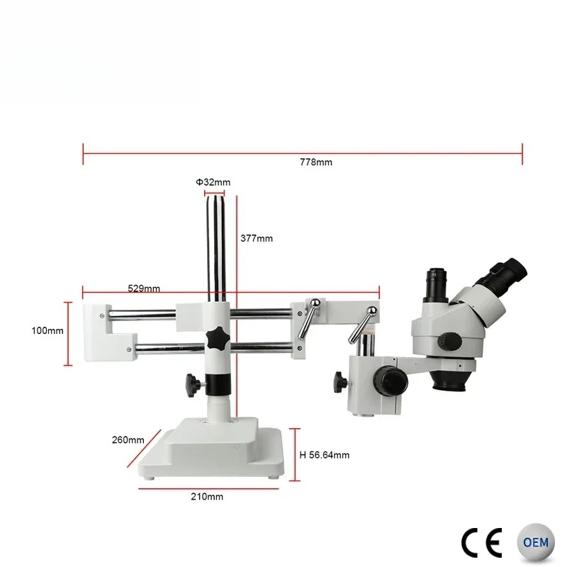 Microscope Stéréo Trinoculaire - Trinocular Stereo Microscope 7X-45X avis et prix