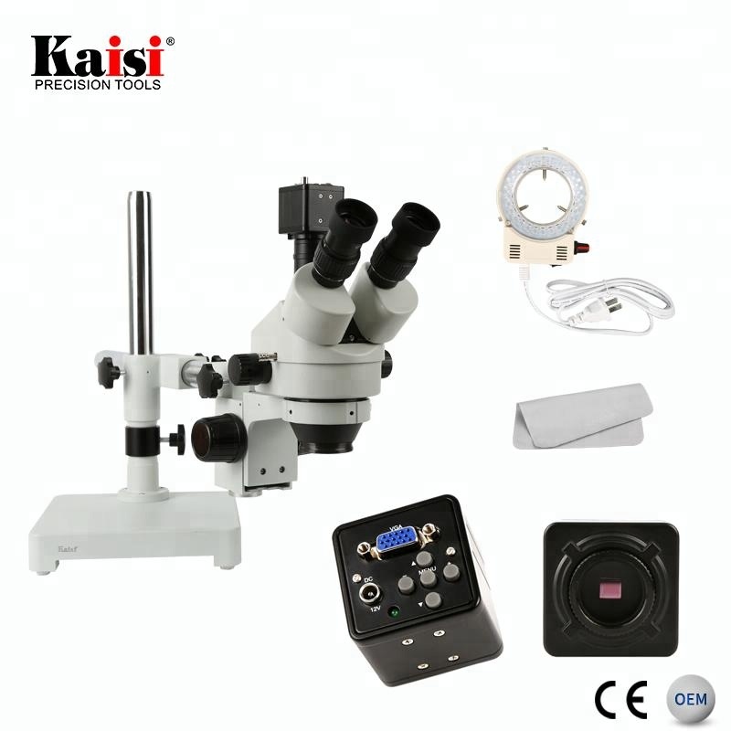 Microscope trinoculaire stéréo - Trinocular Stereo Microscope 7X-45X avis et prix